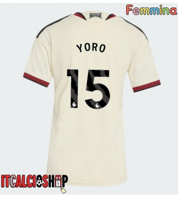 Manchester United Leny Yoro #15 Terza Maglia Femmina 2026-27 Manica Corta